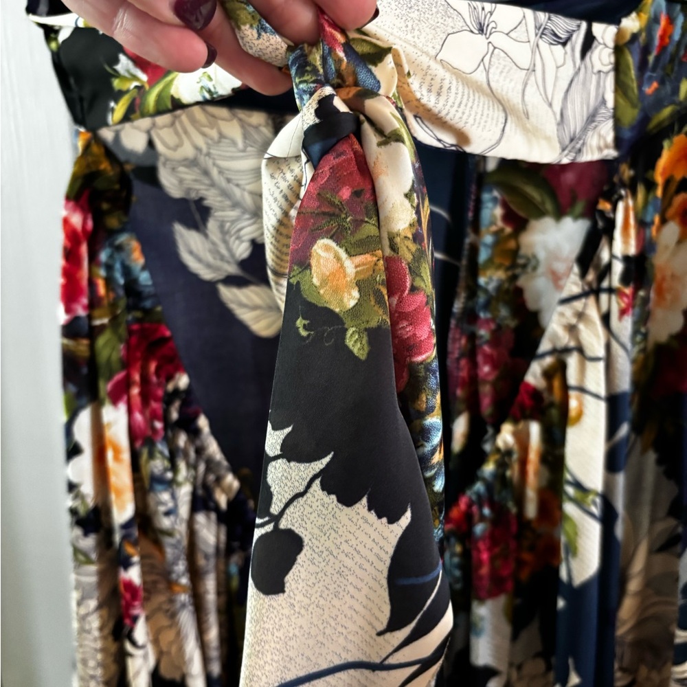 Floral Strapless Maxi Dress - Picture 6 of 6